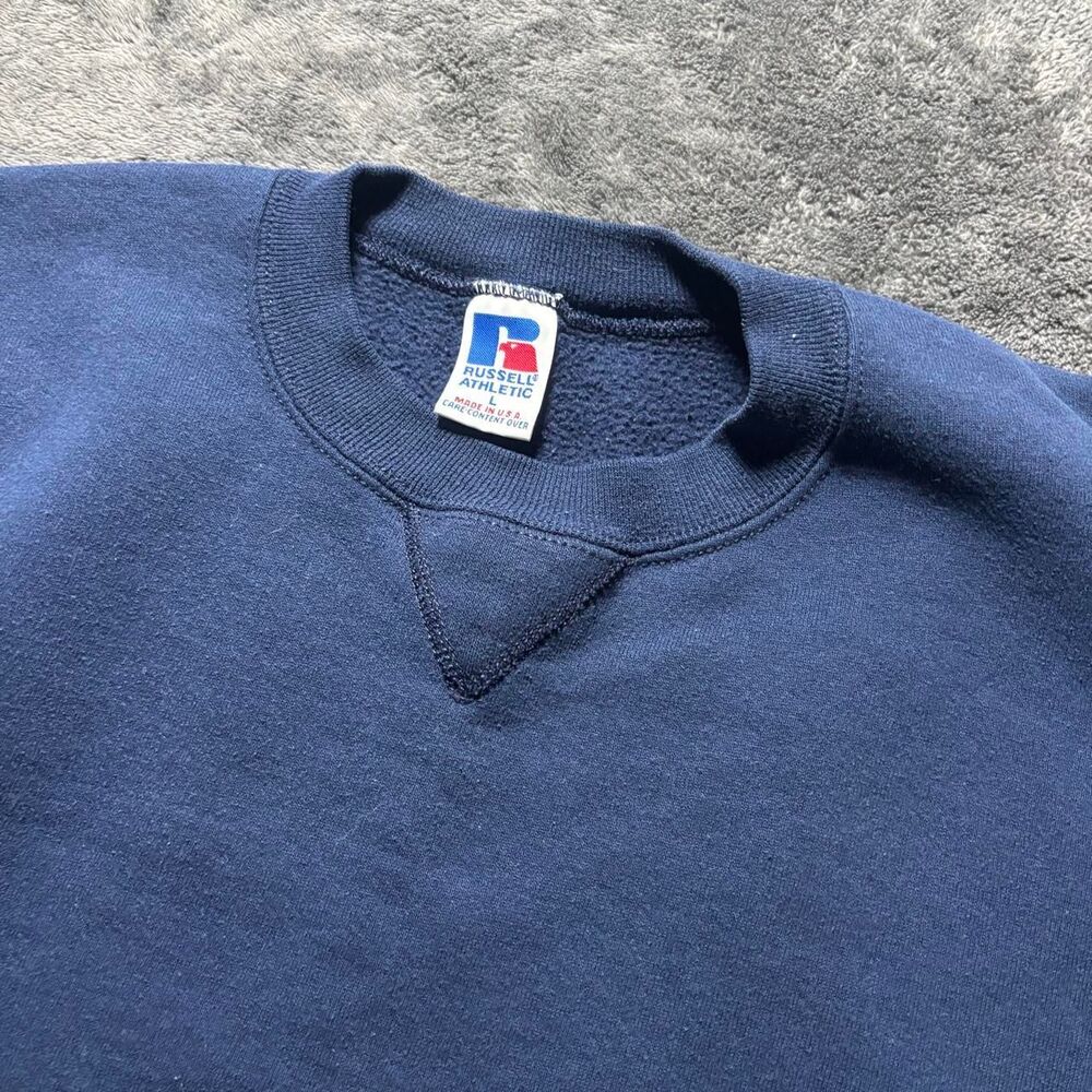 Russell-athletic Men's Navy and Blue Sweatshirt